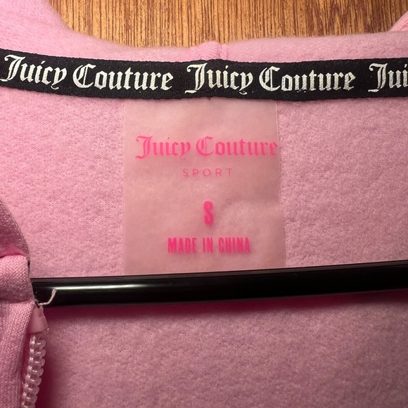 Women's pink juicy couture zip up sweatshirt - Picture 3 of 3